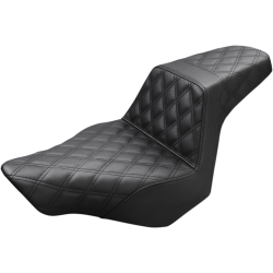 Saddlemen Step-Up sde med Gel core, Softail, Sort