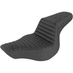 Saddlemen Step-Up sde med Gel core, Softail, Sort