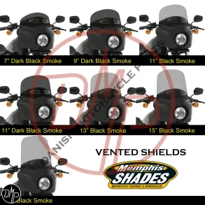 Windshield For Memphis Shades Road Warrior VENTED
