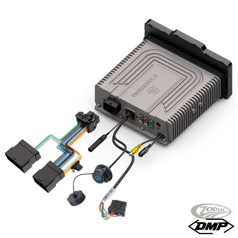 SOUNDSTREAM Radio med Apple carplay &amp; Android auto til HARLEY Touring 98-13 (Batwing modeller)