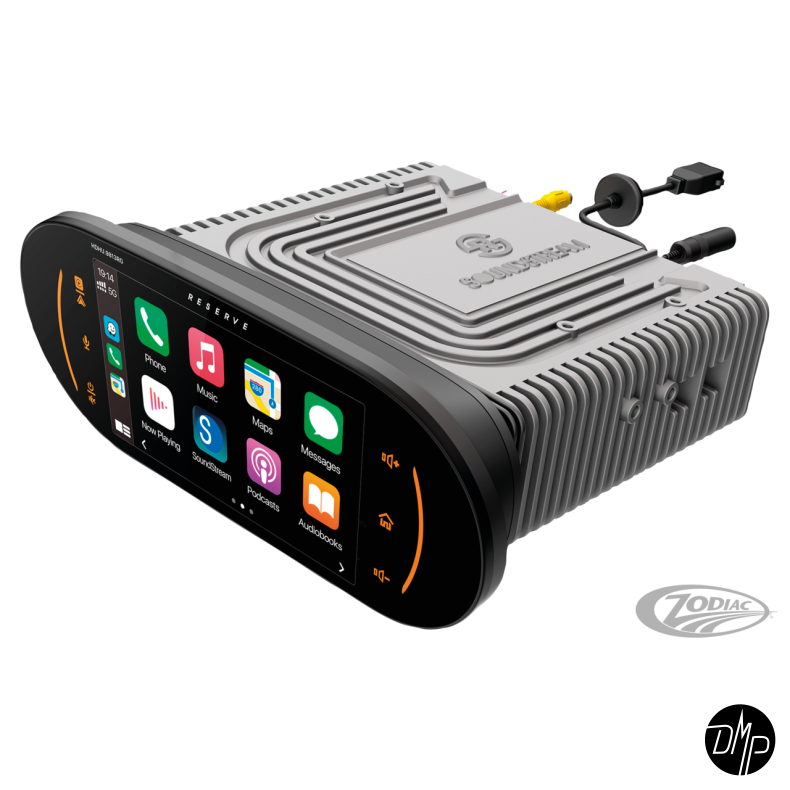  SOUNDSTREAM Radio med Apple carplay &amp; Android auto til HARLEY-DAVIDSON Road Glide 98-13