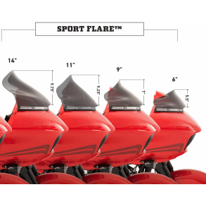 KLOCK Werks Flare Windshield til Road Glide 15-23