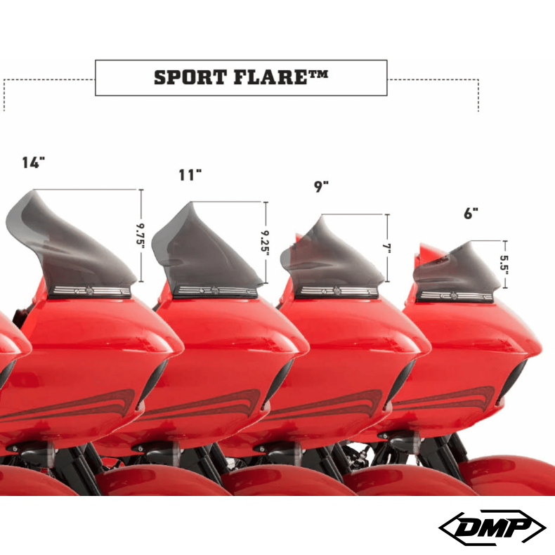 KLOCK Werks Flare Windshield til Road Glide 15-23