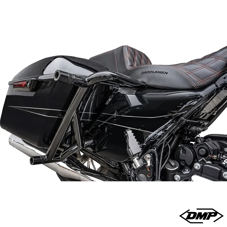 Burly Brand, Brawler crash bar kit Touring. BAG, Sort