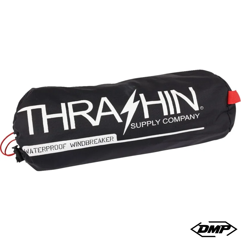 Thrashin Mission Windbreaker rainjacket, black