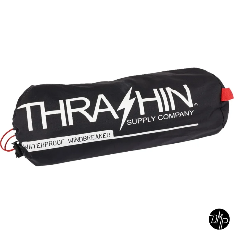 Thrashin Mission Windbreaker rainjacket, black