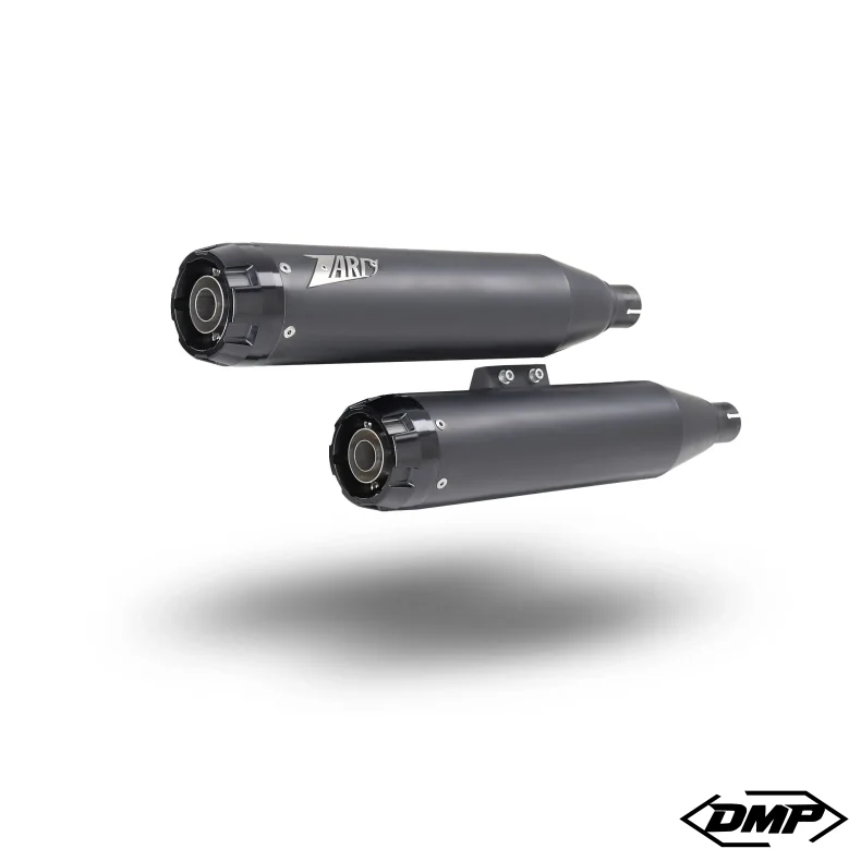 Zard Slip-on Udst�dning, Godkendt og E-m�rket, SORT - Softail M8 