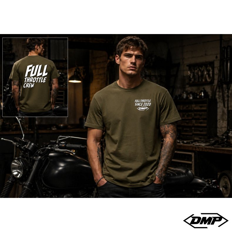 DMP "Full Throttle Crew" T-shirt, Gr�n