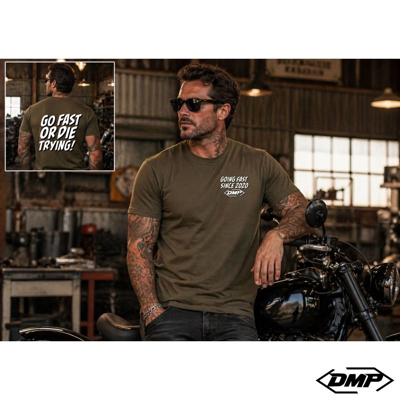 DMP "Go fast or Die trying" T-shirt, Gr�n