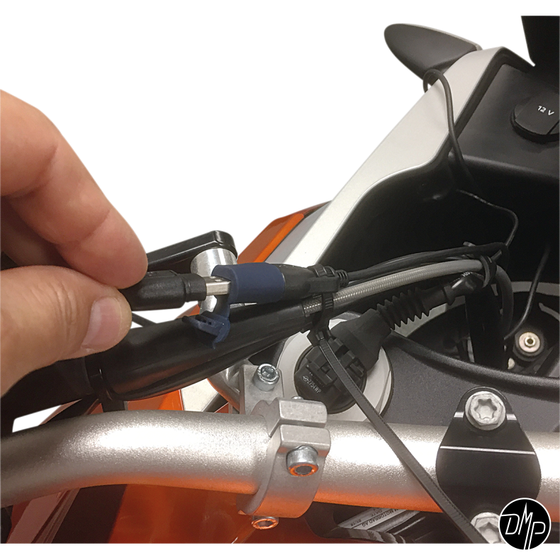 Optimate USB laderstik med lang kabel