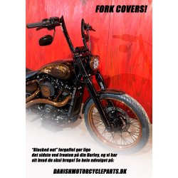 Fork covers UPPER, 49mm, DMP, Harley, Dyna 