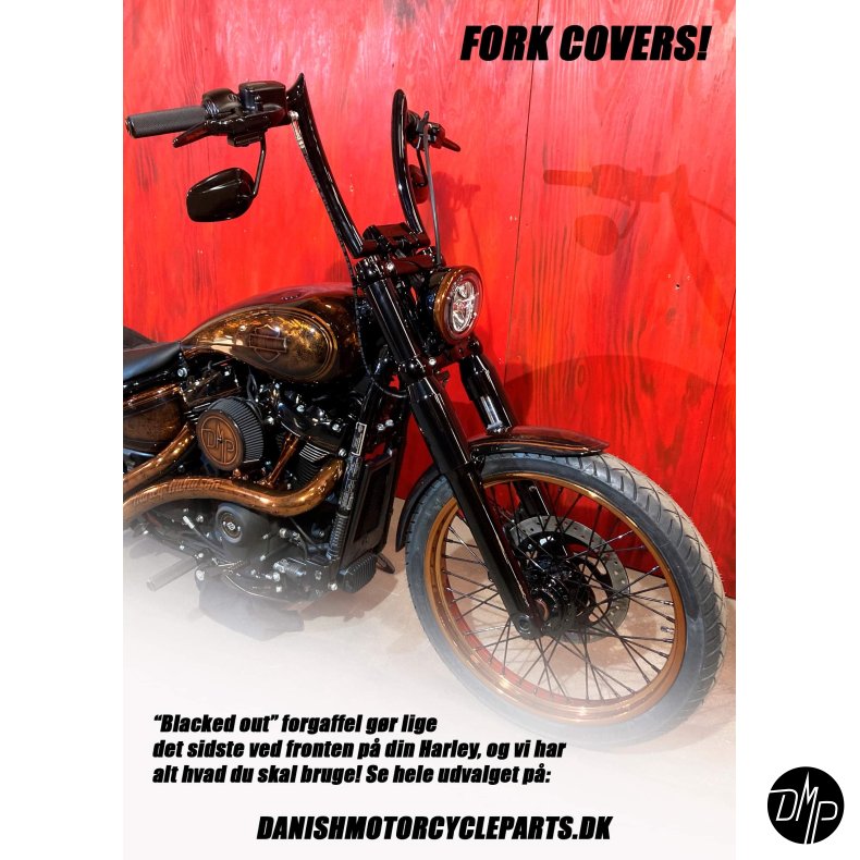DMP Harley-Davidson Fork Covers Lower 49mm 18-21 FXBB/BBS/FXST 07-17 Dyna
