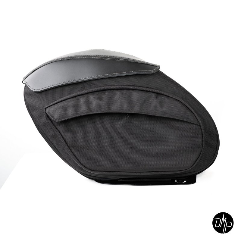 LeatherPros Saddlebags, Ballistic nylon Retro V3, Softail M8