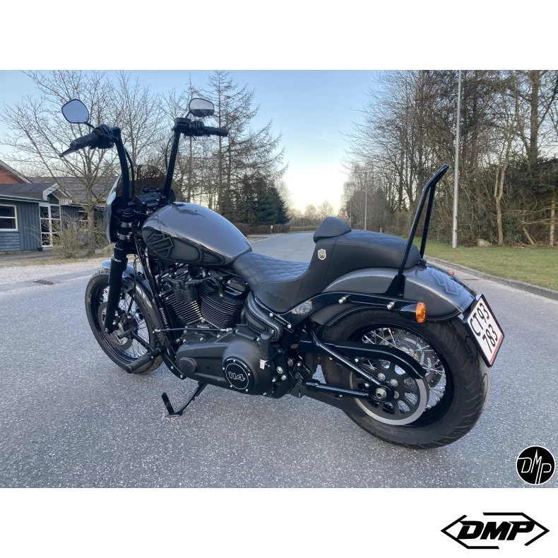 DMP Motorcykel Nummerpladeramme 5.0 DENMARK BLANK SORT