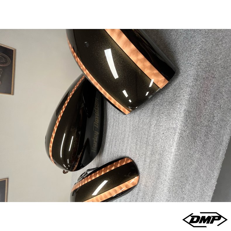 Softail M8 tank/sk�rm s�t custom lakeret.