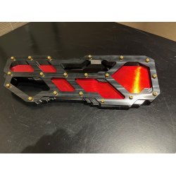 DMP "Street Savage" floorboard s�t, Race black med rustfri plade plade, Touring