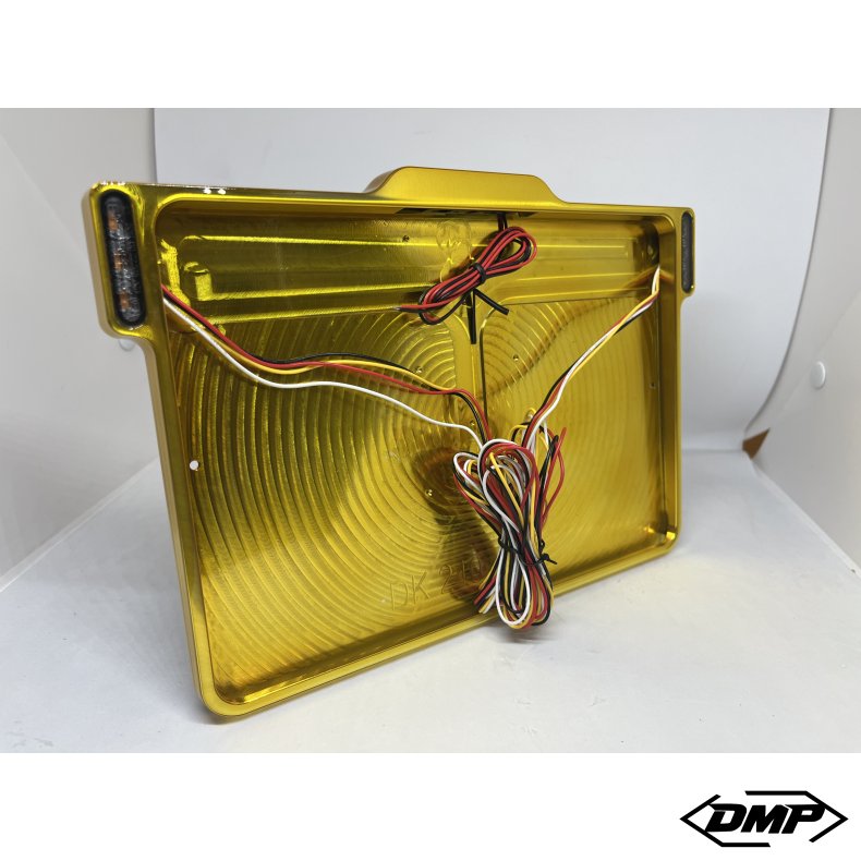 DMP Motorcykel Nummerpladeramme 3.0 DENMARK CNC GOLD
