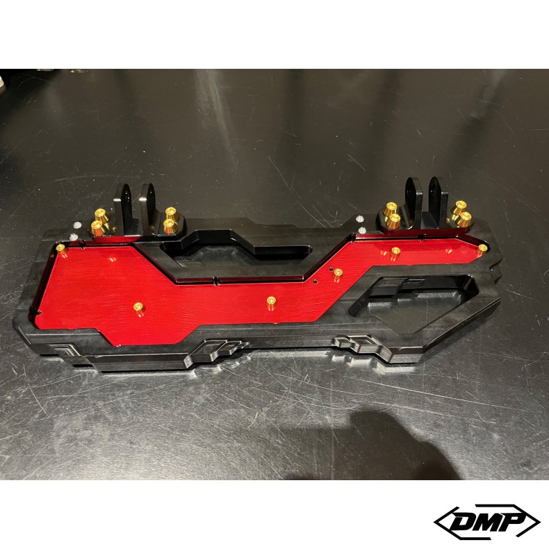 DMP "Street Savage" floorboard set, Race black With Stainless steel inlay Touring