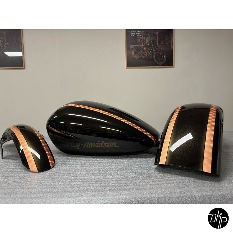 Softail M8 tank/skrm st custom lakeret.