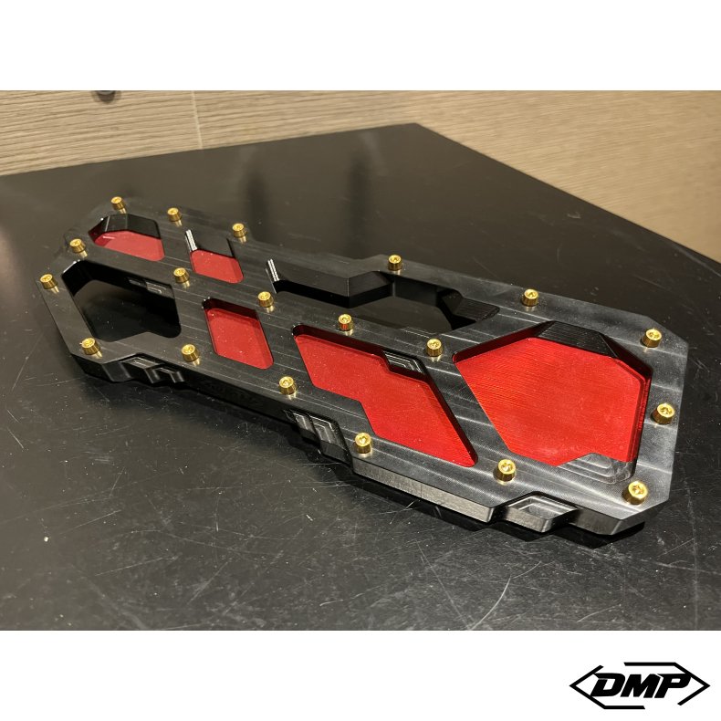 DMP "Street Savage" floorboard set, Race black With Stainless steel inlay Touring