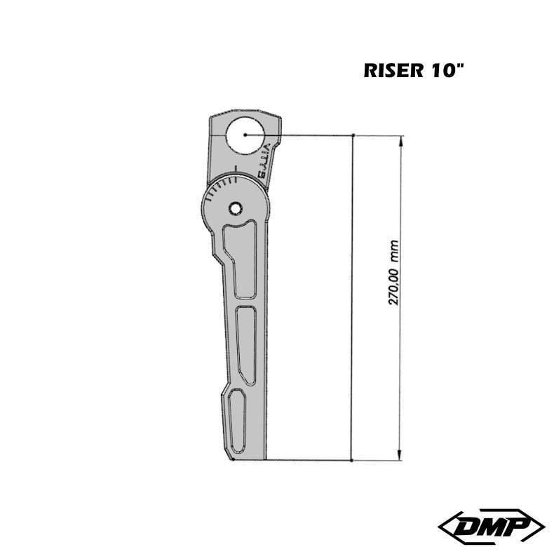 Vity�s Design Adjustable Risers 8" Digital Speedo Green