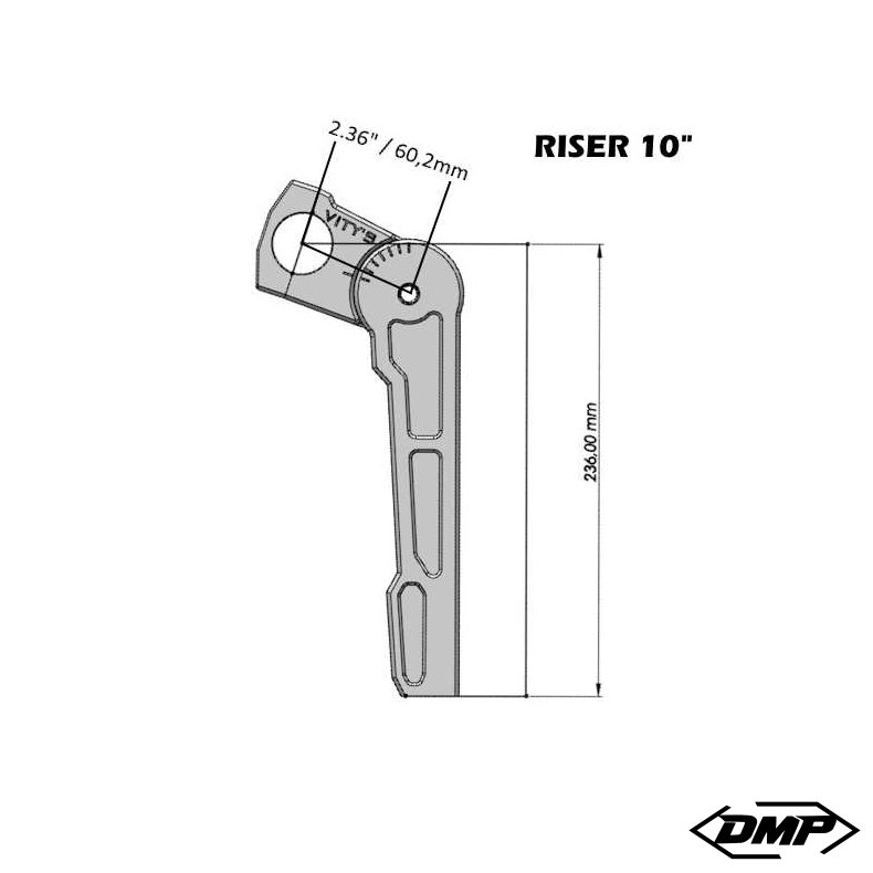 Vity�s Design 10" Adjustable Risers Orange