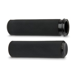 Arlen Ness Knurled Fusion grips black. cable throttle 74-22