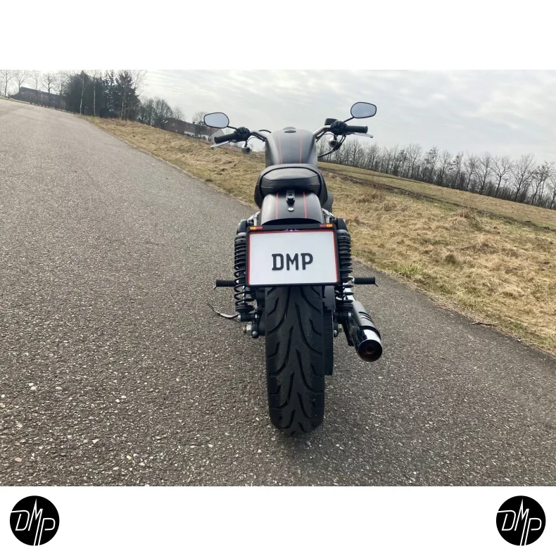 DMP License plate bracket Harley Dyna