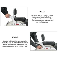 Harley-Davidson Sissybar kit, Softail M8 FLDE, FLHC, FLHCS, FLSL, FXBB, FXBBS, FXST