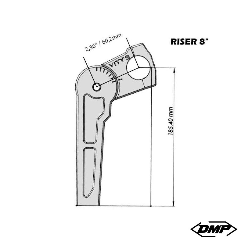 Vity�s Design 8" Adjustable Risers Gold