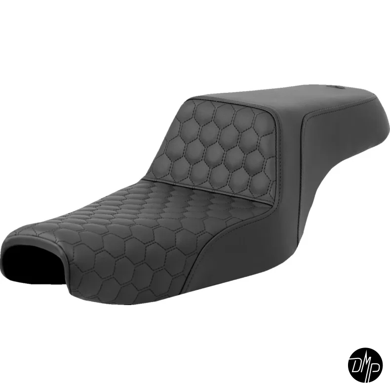 Saddlemen Step-up Seat 3,3/2,2 Gallon (small tank) Honeycomb Pattern BLACK