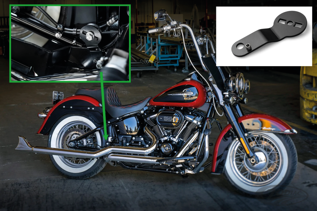 RELOCATION KIT SADDLEBAG SUPPORT SHARKTAIL - Harley - Danish Motorcycle ...