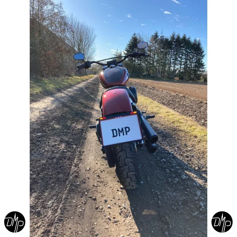 DMP License plate bracket Harley Dyna