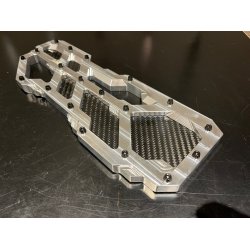 DMP "Street Savage" floorboard s�t, Race black med Carbon plade, Touring