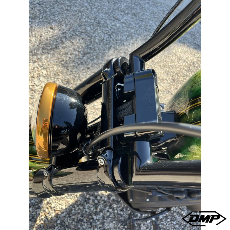 Top Caps 49mm Softail &amp; Dyna, DMP, Harley-Davidson