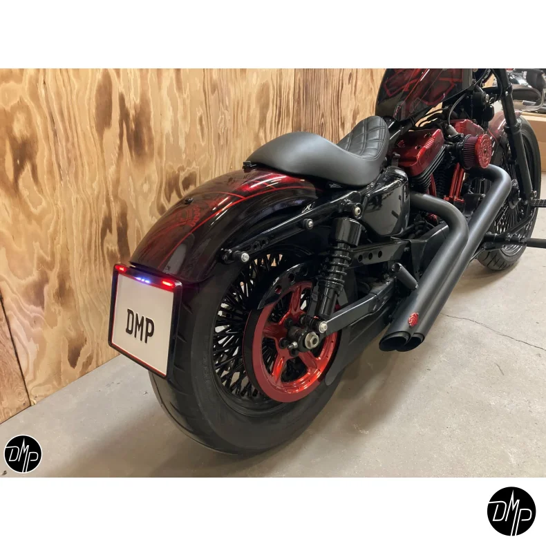 DMP License plate bracket Harley Dyna